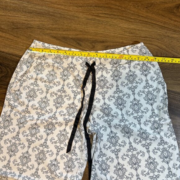 Soma Two-Piece Pajama Set Womens L Pondi Cherie Black & White Print - Picture 4 of 7